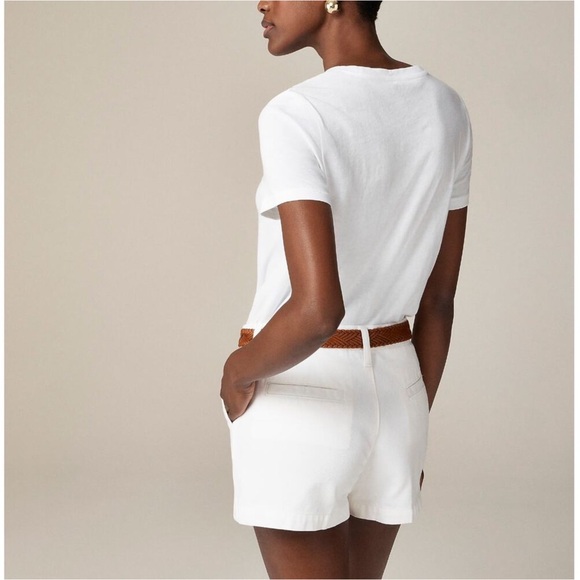 NWT J. Crew Vintage Jersey Classic Fit Crewneck Tee Shirt White Sz Small - Picture 2 of 6